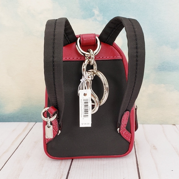 COACH Mini Backpack Keychain Bag Charm - Picture 4 of 8